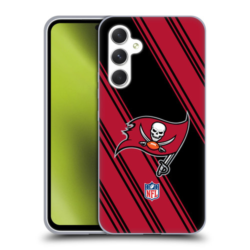 NFL Tampa Bay Buccaneers Artwork Stripes Soft Gel Case for Samsung Galaxy A54 5G