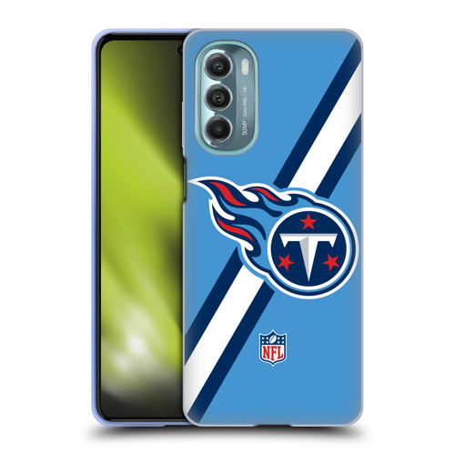 NFL Tennessee Titans Logo Stripes Soft Gel Case for Motorola Moto G Stylus 5G (2022)