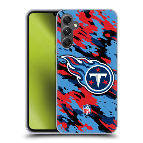 NFL Tennessee Titans Logo Camou Soft Gel Case for Samsung Galaxy A34 5G