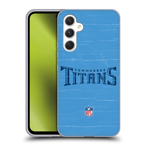 NFL Tennessee Titans Logo Distressed Look Soft Gel Case for Samsung Galaxy A54 5G