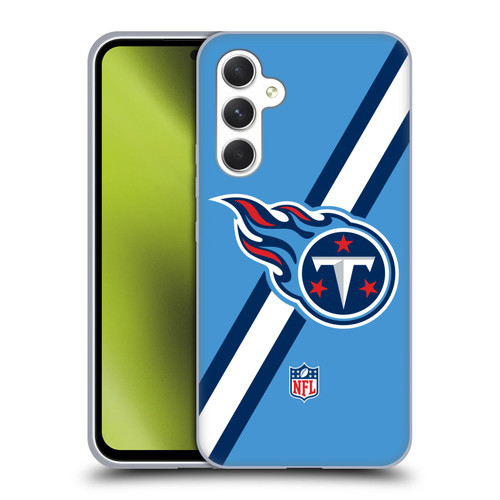 NFL Tennessee Titans Logo Stripes Soft Gel Case for Samsung Galaxy A54 5G