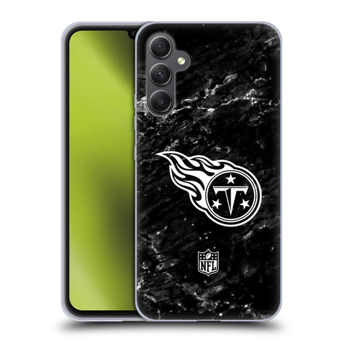 NFL Tennessee Titans Artwork Marble Soft Gel Case for Samsung Galaxy A34 5G