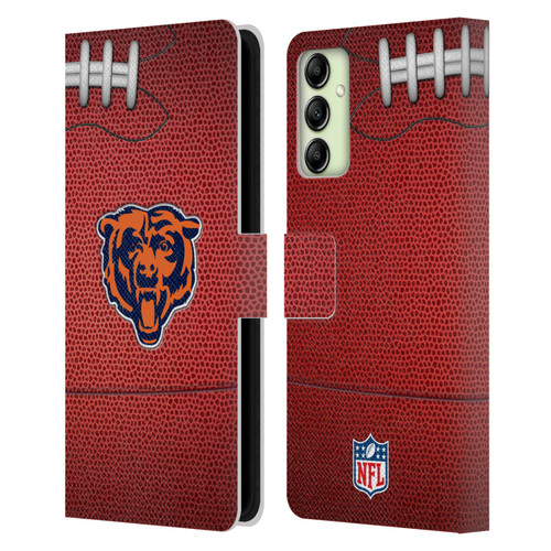 NFL Chicago Bears Graphics Football Leather Book Wallet Case Cover For Samsung Galaxy A14 5G