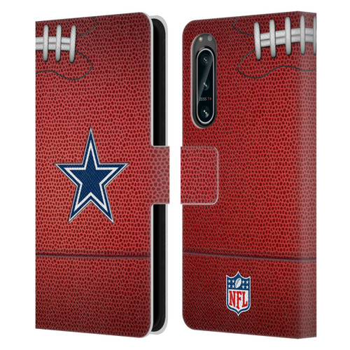 NFL Dallas Cowboys Graphics Football Leather Book Wallet Case Cover For Sony Xperia 5 IV