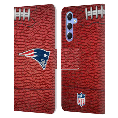 NFL New England Patriots Graphics Football Leather Book Wallet Case Cover For Samsung Galaxy A34 5G