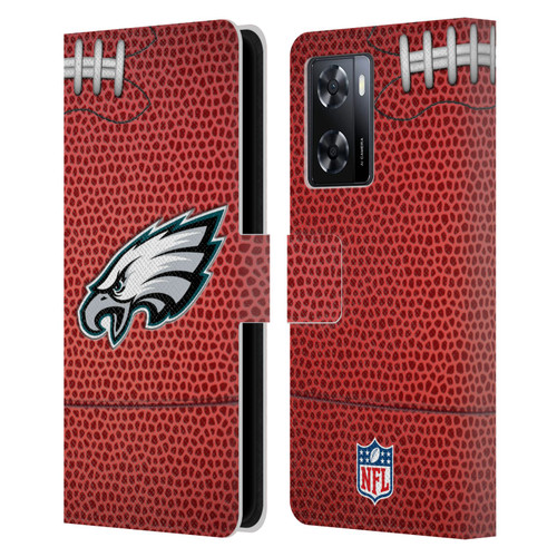 NFL Philadelphia Eagles Graphics Football Leather Book Wallet Case Cover For OPPO A57s