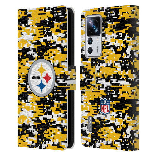 NFL Pittsburgh Steelers Graphics Digital Camouflage Leather Book Wallet Case Cover For Xiaomi 12T Pro