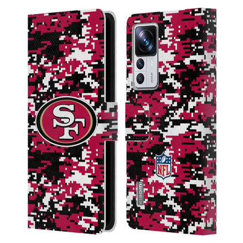 NFL San Francisco 49ers Graphics Digital Camouflage Leather Book Wallet Case Cover For Xiaomi 12T Pro