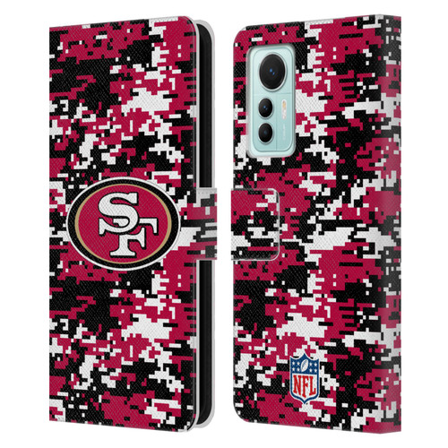 NFL San Francisco 49ers Graphics Digital Camouflage Leather Book Wallet Case Cover For Xiaomi 12 Lite