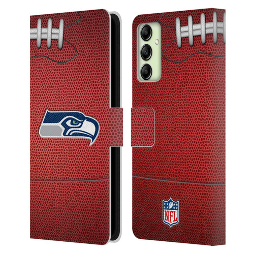 NFL Seattle Seahawks Graphics Football Leather Book Wallet Case Cover For Samsung Galaxy A14 / 5G