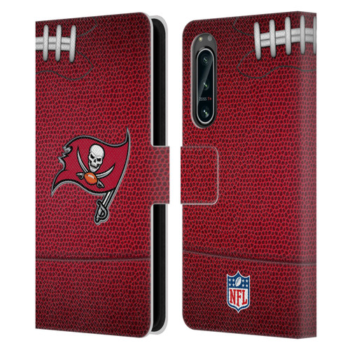 NFL Tampa Bay Buccaneers Graphics Football Leather Book Wallet Case Cover For Sony Xperia 5 IV