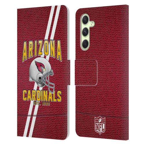 NFL Arizona Cardinals Logo Art Football Stripes Leather Book Wallet Case Cover For Samsung Galaxy A54 5G