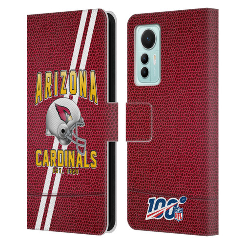 NFL Arizona Cardinals Logo Art Football Stripes Leather Book Wallet Case Cover For Xiaomi 12 Lite