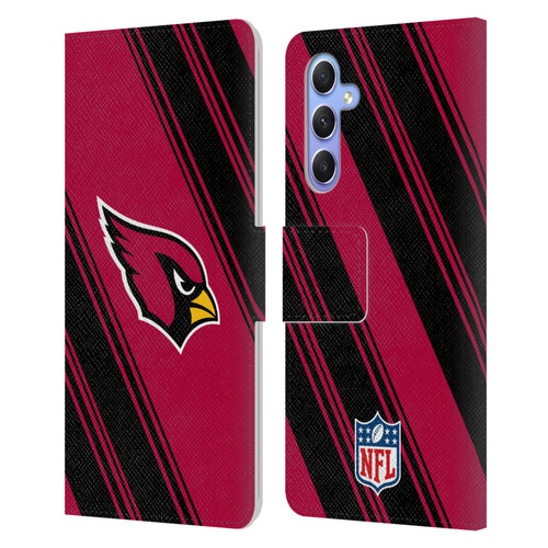 NFL Arizona Cardinals Artwork Stripes Leather Book Wallet Case Cover For Samsung Galaxy A34 5G