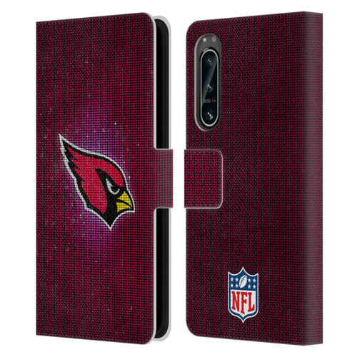 NFL Arizona Cardinals Artwork LED Leather Book Wallet Case Cover For Sony Xperia 5 IV