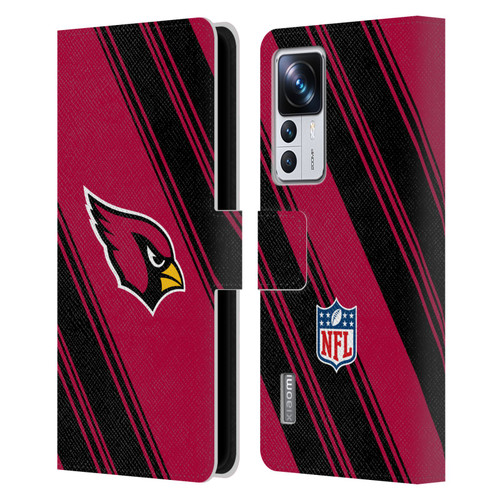 NFL Arizona Cardinals Artwork Stripes Leather Book Wallet Case Cover For Xiaomi 12T Pro