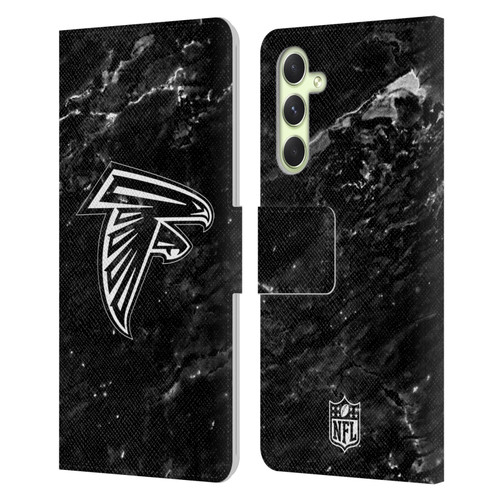 NFL Atlanta Falcons Artwork Marble Leather Book Wallet Case Cover For Samsung Galaxy A54 5G