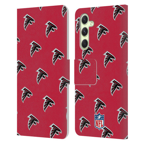 NFL Atlanta Falcons Artwork Patterns Leather Book Wallet Case Cover For Samsung Galaxy A54 5G