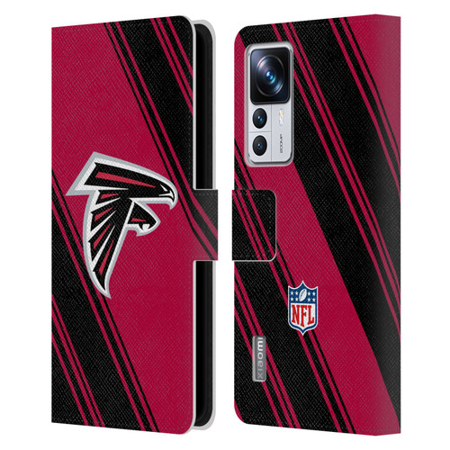 NFL Atlanta Falcons Artwork Stripes Leather Book Wallet Case Cover For Xiaomi 12T Pro
