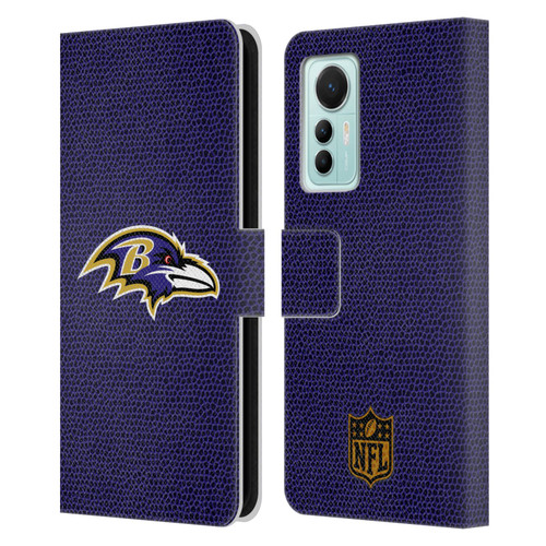 NFL Baltimore Ravens Logo Football Leather Book Wallet Case Cover For Xiaomi 12 Lite