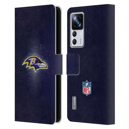 NFL Baltimore Ravens Artwork LED Leather Book Wallet Case Cover For Xiaomi 12T Pro