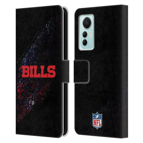 NFL Buffalo Bills Logo Blur Leather Book Wallet Case Cover For Xiaomi 12 Lite