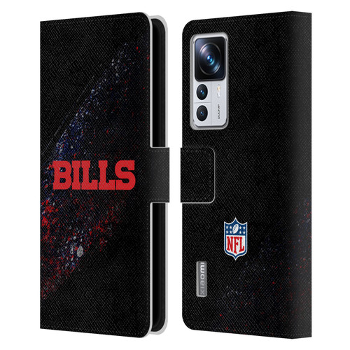 NFL Buffalo Bills Logo Blur Leather Book Wallet Case Cover For Xiaomi 12T Pro