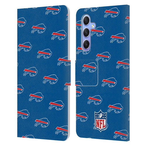 NFL Buffalo Bills Artwork Patterns Leather Book Wallet Case Cover For Samsung Galaxy A34 5G NFL Buffalo Bills Artwork Patterns Leather Book Wallet Case Cover For Samsung Galaxy A34 5G