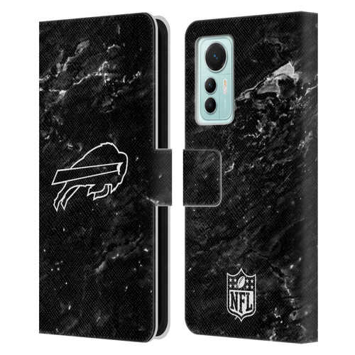 NFL Buffalo Bills Artwork Marble Leather Book Wallet Case Cover For Xiaomi 12 Lite