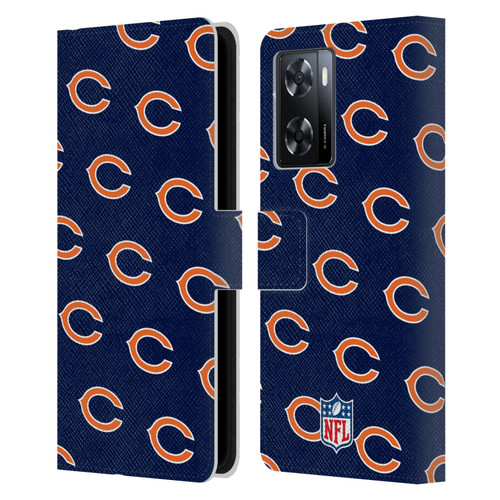NFL Chicago Bears Artwork Patterns Leather Book Wallet Case Cover For OPPO A57s