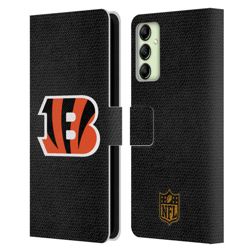 NFL Cincinnati Bengals Logo Football Leather Book Wallet Case Cover For Samsung Galaxy A14 5G NFL Cincinnati Bengals Logo Football Leather Book Wallet Case Cover For Samsung Galaxy A14 5G