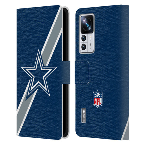 NFL Dallas Cowboys Logo Stripes Leather Book Wallet Case Cover For Xiaomi 12T Pro
