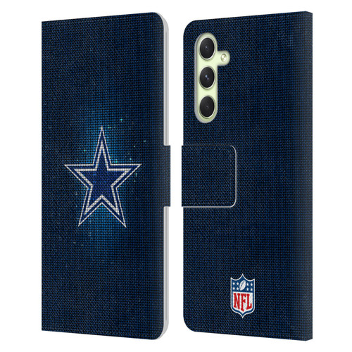 NFL Dallas Cowboys Artwork LED Leather Book Wallet Case Cover For Samsung Galaxy A54 5G