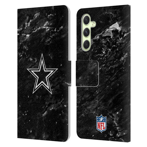 NFL Dallas Cowboys Artwork Marble Leather Book Wallet Case Cover For Samsung Galaxy A54 5G