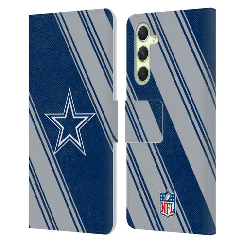 NFL Dallas Cowboys Artwork Stripes Leather Book Wallet Case Cover For Samsung Galaxy A54 5G