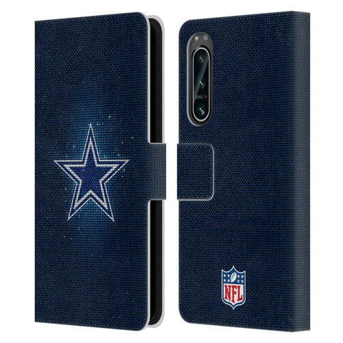 NFL Dallas Cowboys Artwork LED Leather Book Wallet Case Cover For Sony Xperia 5 IV