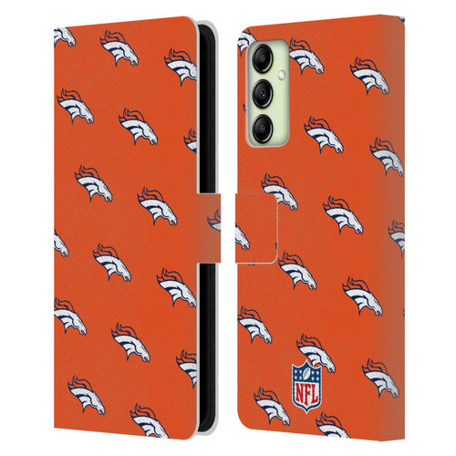 NFL Denver Broncos Artwork Patterns Leather Book Wallet Case Cover For Samsung Galaxy A14 5G