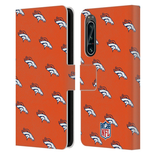 NFL Denver Broncos Artwork Patterns Leather Book Wallet Case Cover For Sony Xperia 5 IV