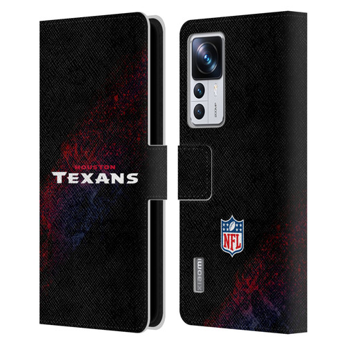 NFL Houston Texans Logo Blur Leather Book Wallet Case Cover For Xiaomi 12T Pro