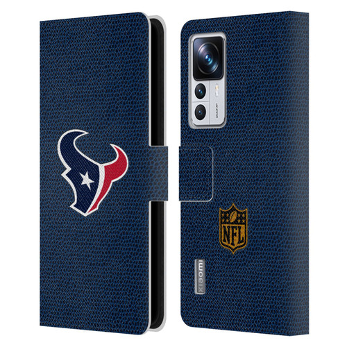 NFL Houston Texans Logo Football Leather Book Wallet Case Cover For Xiaomi 12T Pro