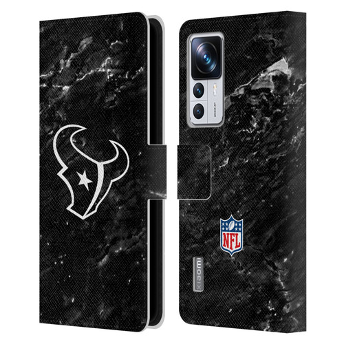 NFL Houston Texans Artwork Marble Leather Book Wallet Case Cover For Xiaomi 12T Pro