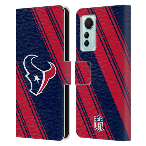 NFL Houston Texans Artwork Stripes Leather Book Wallet Case Cover For Xiaomi 12 Lite
