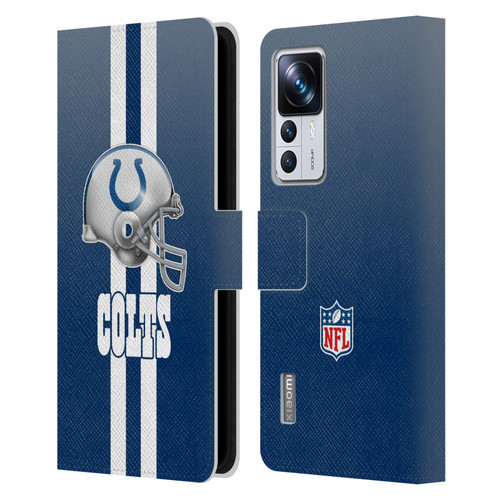 NFL Indianapolis Colts Logo Helmet Leather Book Wallet Case Cover For Xiaomi 12T Pro