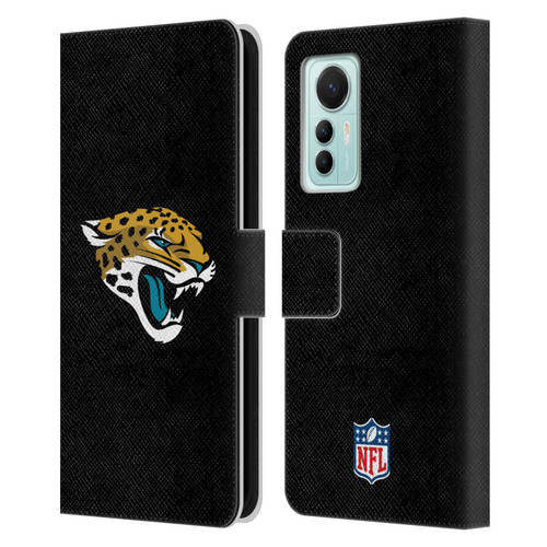 NFL Jacksonville Jaguars Logo Plain Leather Book Wallet Case Cover For Xiaomi 12 Lite