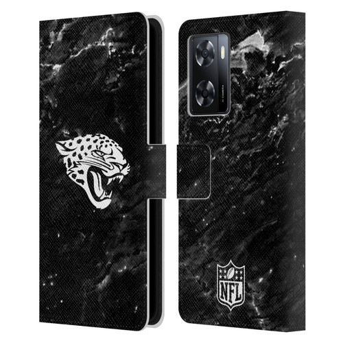 NFL Jacksonville Jaguars Artwork Marble Leather Book Wallet Case Cover For OPPO A57s