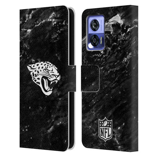 NFL Jacksonville Jaguars Artwork Marble Leather Book Wallet Case Cover For Motorola Edge 30 Neo 5G