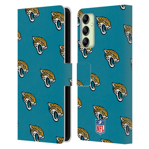 NFL Jacksonville Jaguars Artwork Patterns Leather Book Wallet Case Cover For Samsung Galaxy A14 5G