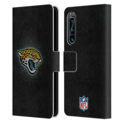 NFL Jacksonville Jaguars Artwork LED Leather Book Wallet Case Cover For Sony Xperia 5 IV