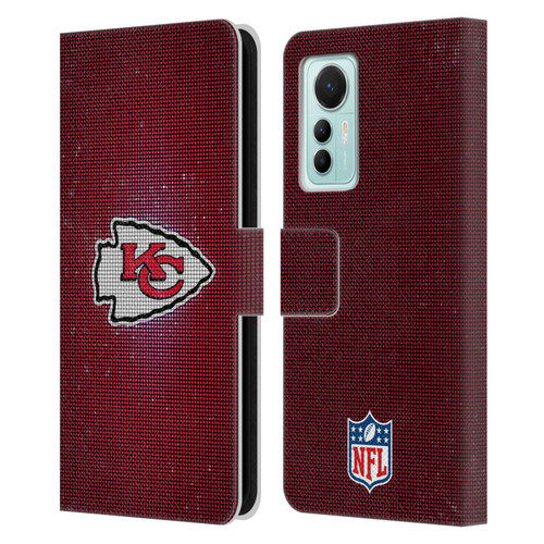 NFL Kansas City Chiefs Artwork LED Leather Book Wallet Case Cover For Xiaomi 12 Lite