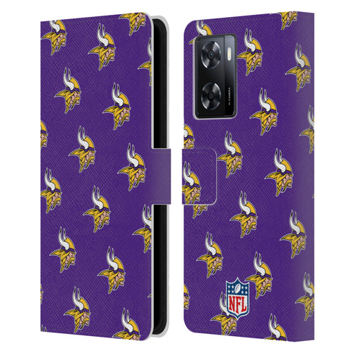 NFL Minnesota Vikings Artwork Patterns Leather Book Wallet Case Cover For OPPO A57s